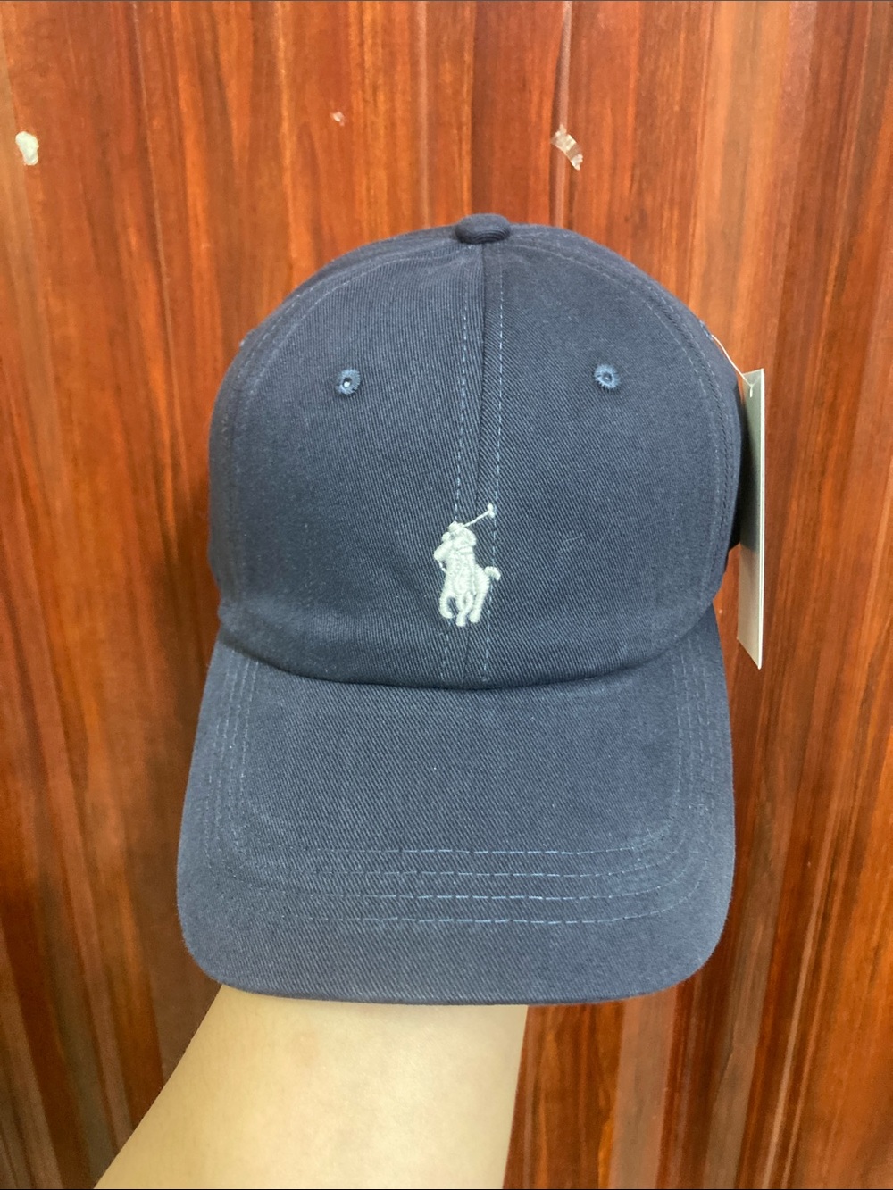 Ralph Lauren Navy Baseball Cap with White Pony